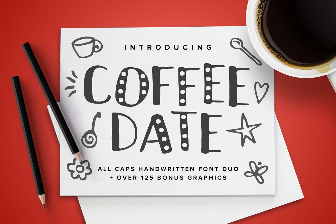 Coffee Date Font example image