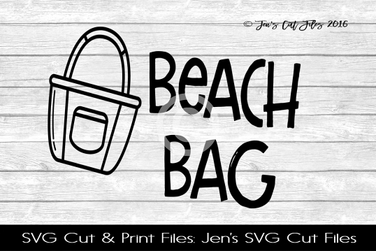 Beach Bag SVG Cut File example image