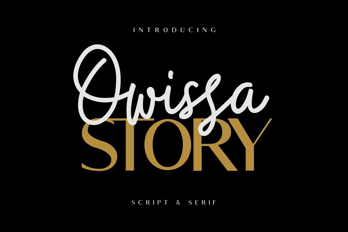 Owissa Story - Font Duo example image