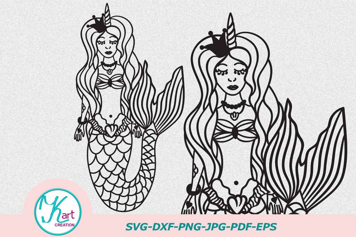 Free Free 175 Mermaid Unicorn Svg SVG PNG EPS DXF File