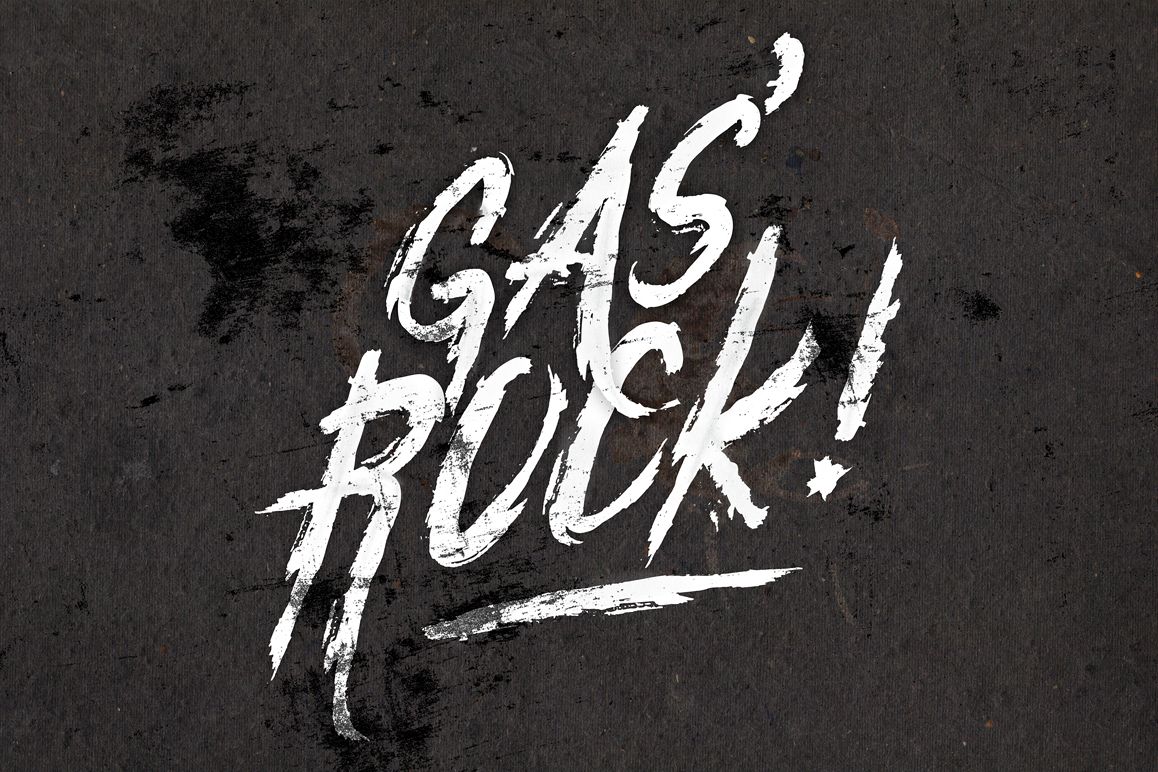 Gas'Rock! Font example image