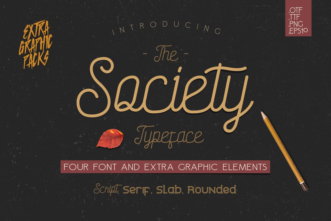 Society Typeface - 4th Font! example image