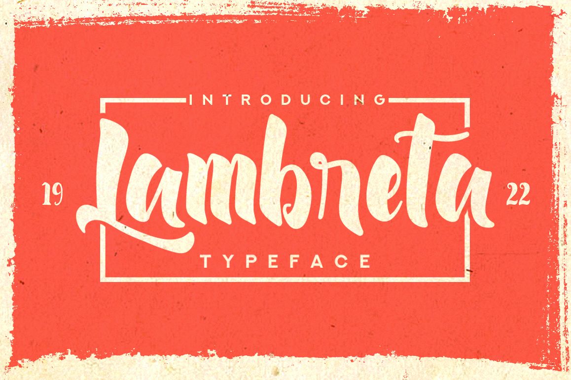 Lambreta Typeface example image