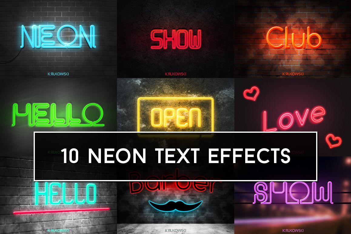 psdkeys neon text effect