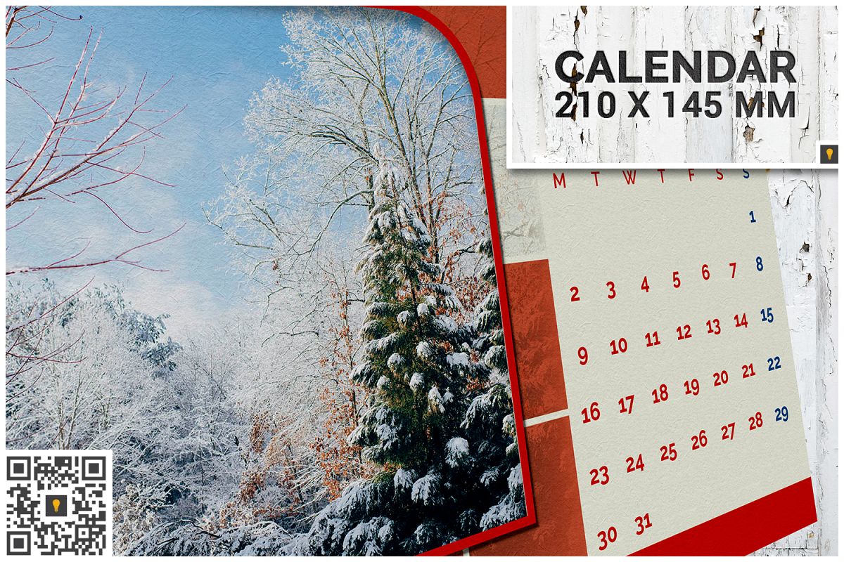 2017 Desktop Calendar example image