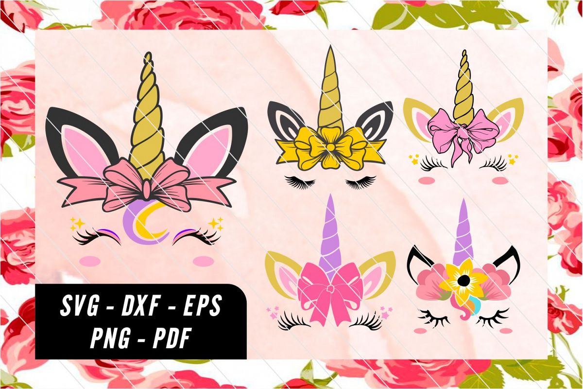 Download Unicorn svg, unicorn face svg, licorne, | Design Bundles