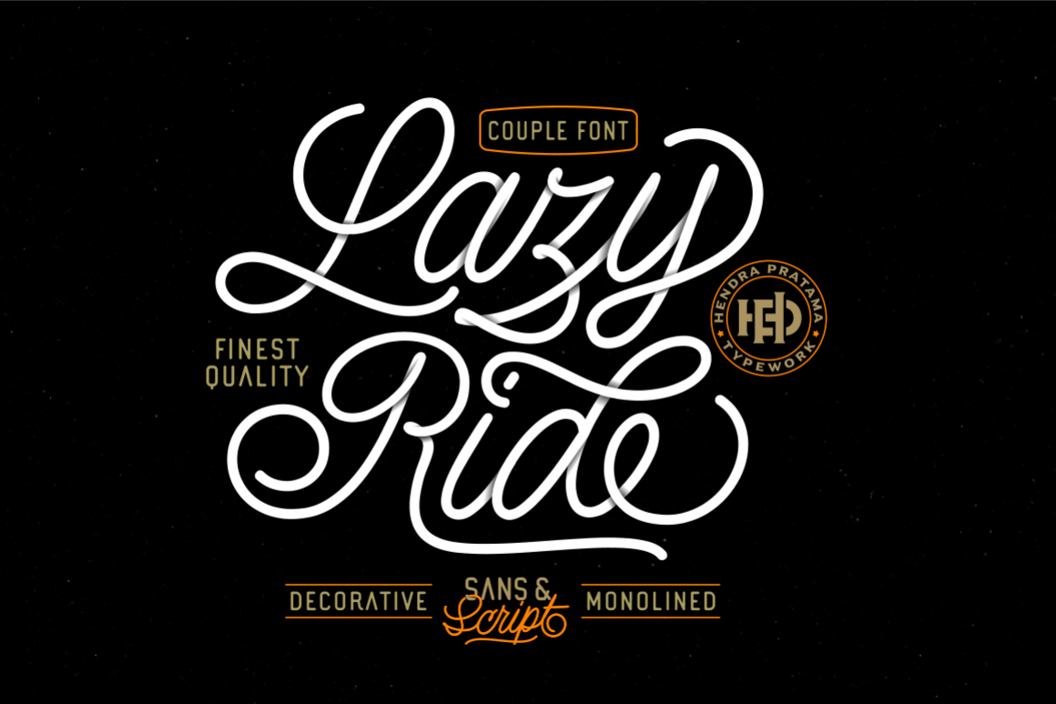 Lazy Ride - Script & Sans example image