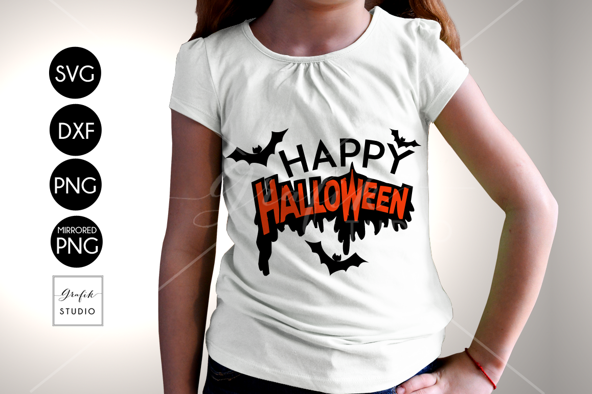 Happy Halloween SVG Cut File, Halloween Cut Files example image