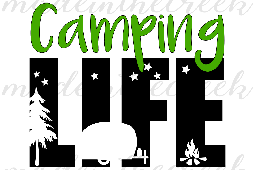 Download Camping Life, Camper, Outdoors, Summer, | Design Bundles
