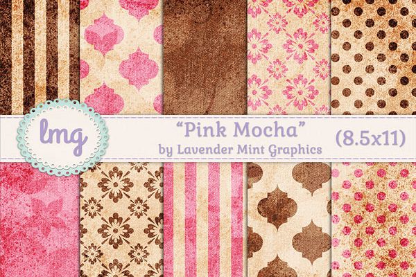Pink and Brown Digital Journal Papers example image