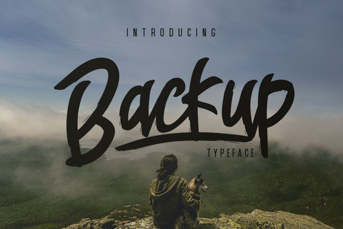 Backup Typeface example image