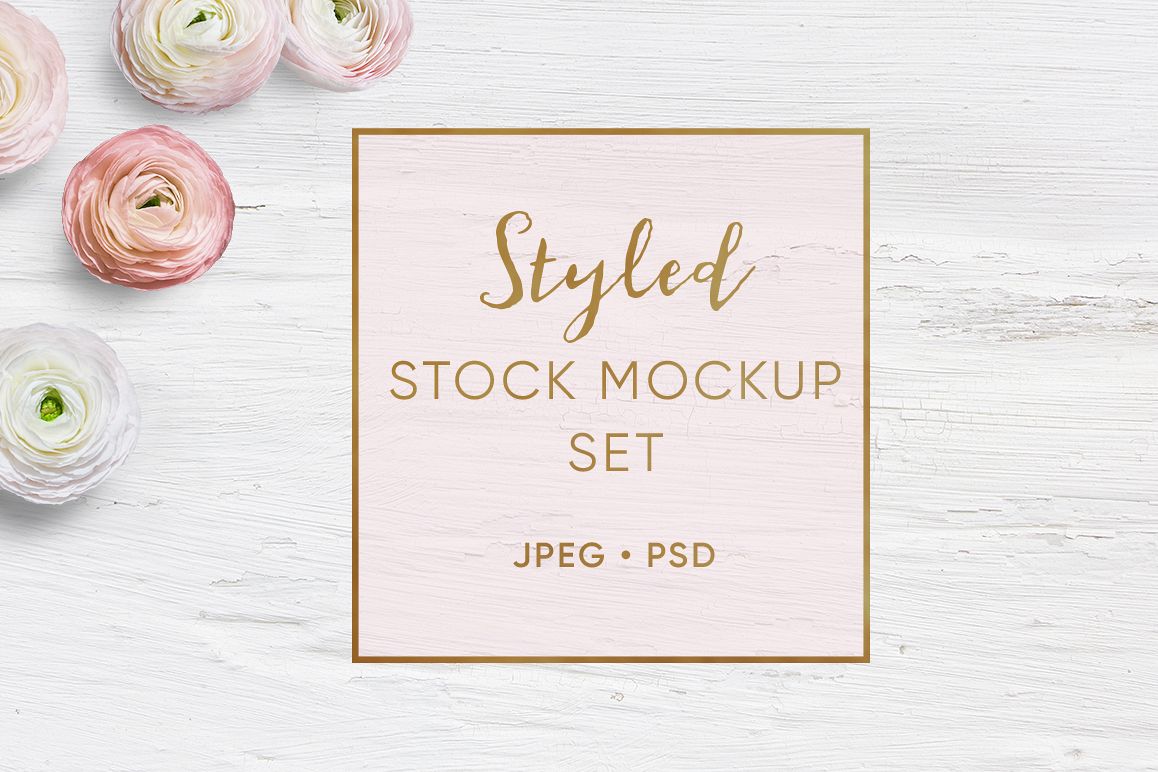 Feminine Styled Stock Mock up set example image