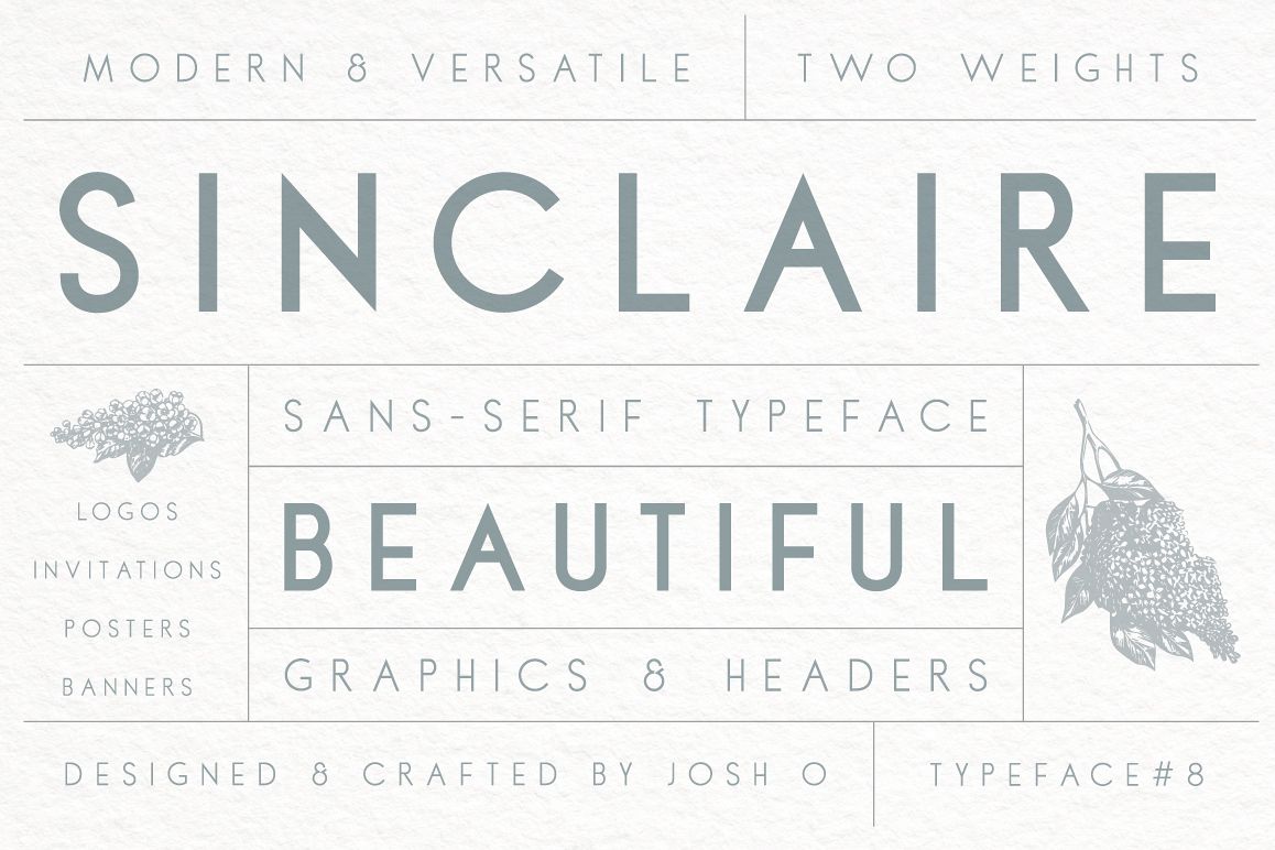 Free Sinclaire A Classic Sans Serif Script Fonts