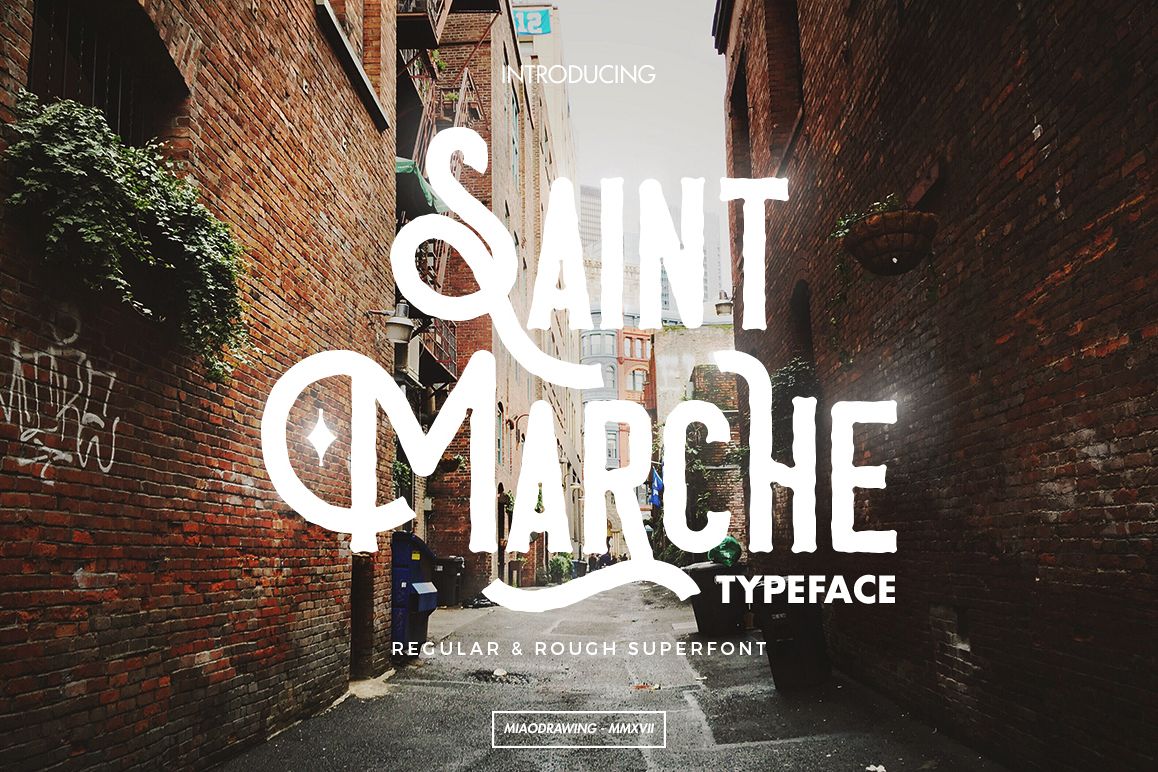Saint Marche Typeface example image