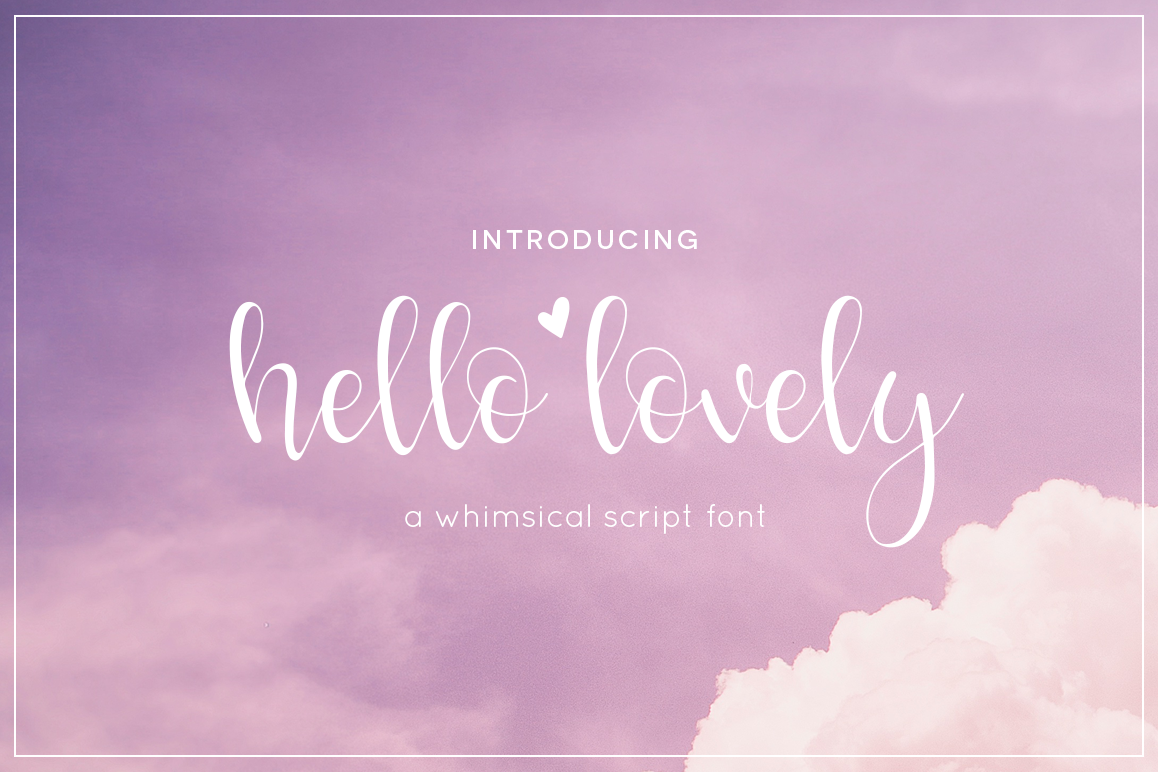 Hello Lovely Font example image