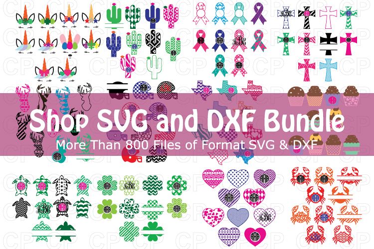 Shop SVG and DXF Bundle, Bundle SVG, Summer Bundle SVG, Shop Bundle SVG Files Cut Files, Bundle Clipart example image