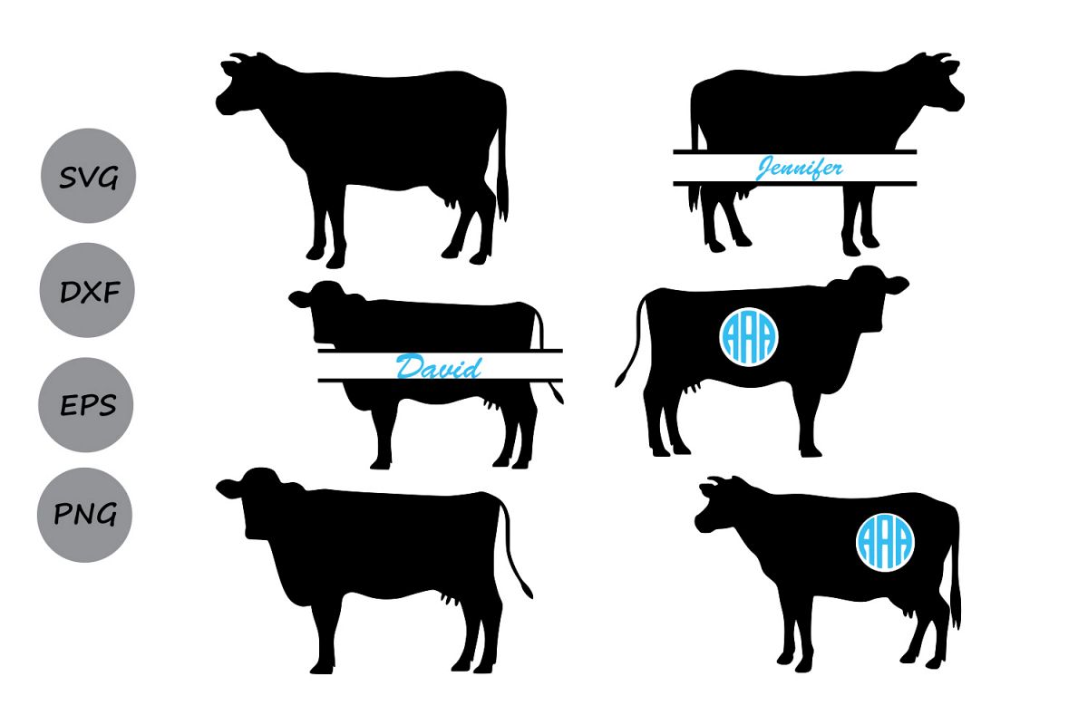 Download Cow SVG, Cow Monogram Svg, Farm animal | Design Bundles
