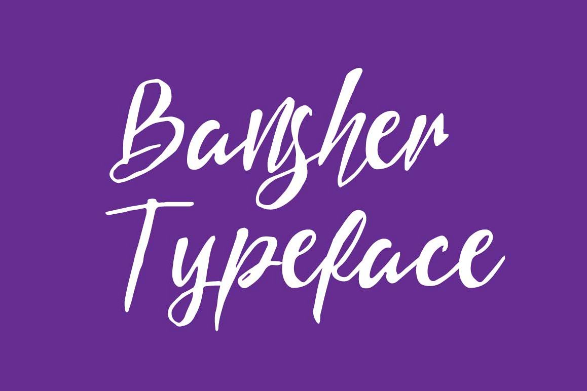 Bansher Typeface example image