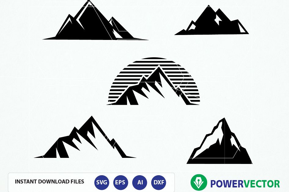 Mountain SVG File. Mountain vector. Mou | Design Bundles