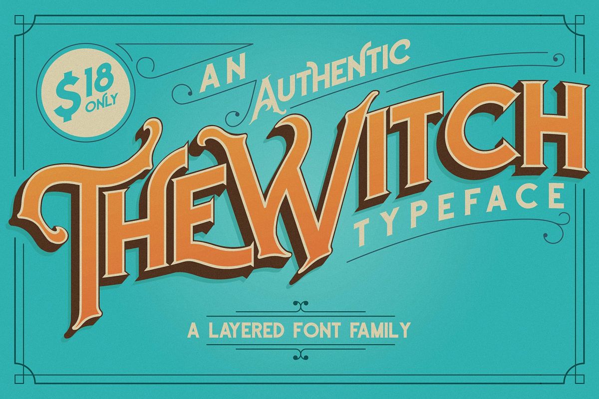 The Witch Typeface example image