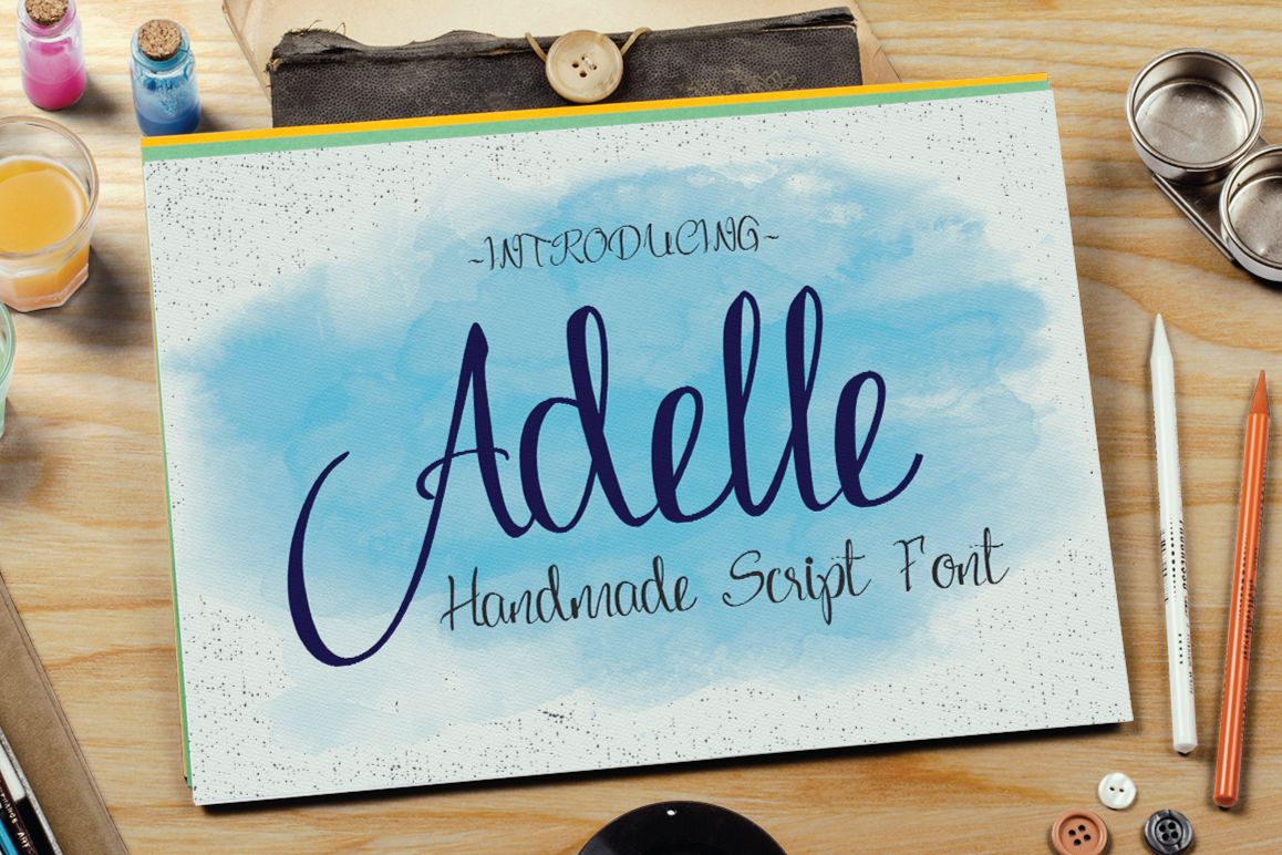 Adelle Script Typeface example image