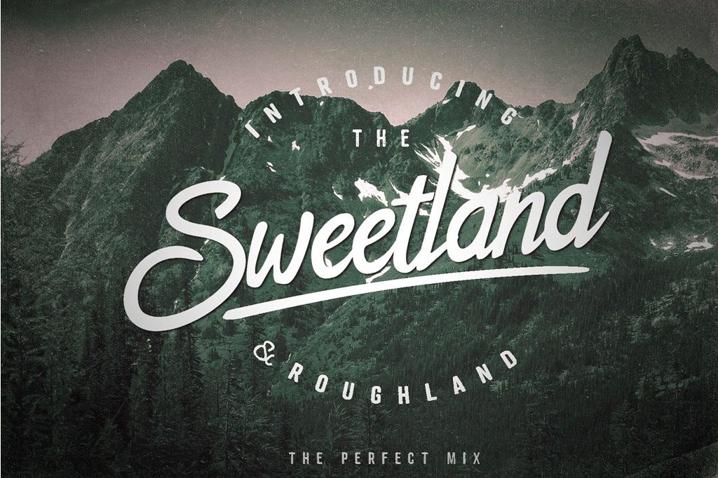 The Sweetland Typeface Font Duo example image