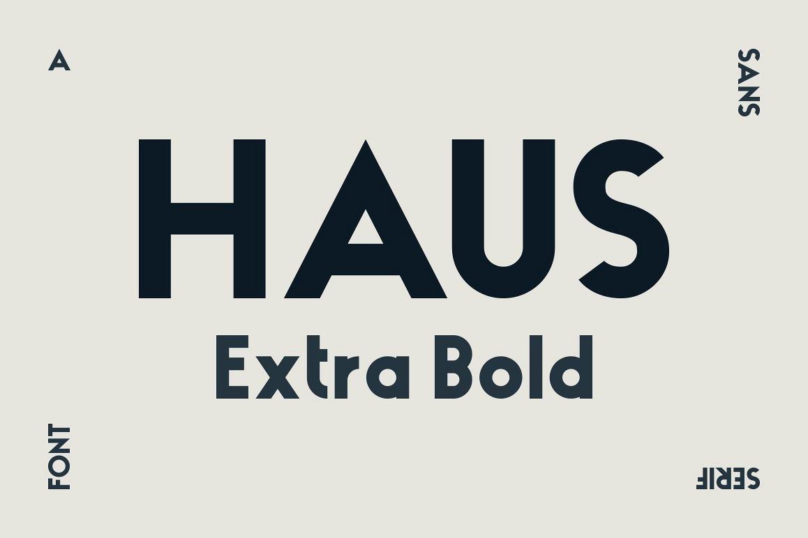 HAUS Sans Extra Bold example image