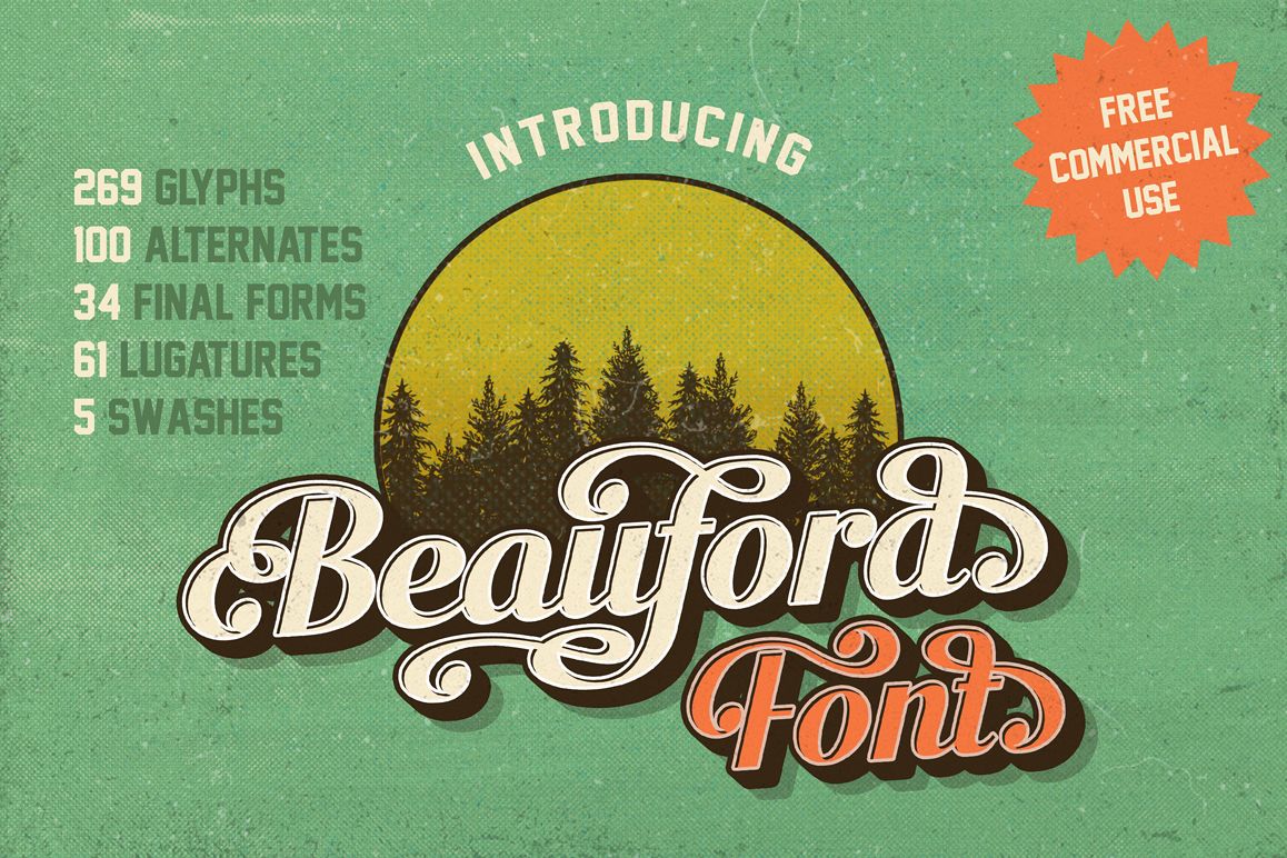 Beauford Font example image