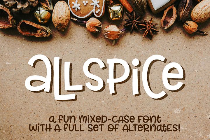 Free Allspice A Fun Mixed Case Script Fonts